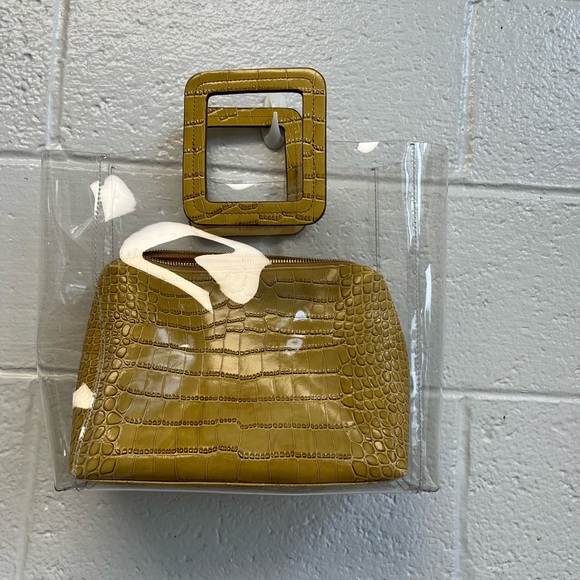 STAUD Yellow Croc Print PVC Shirley‎ Bag - Picture 5 of 11